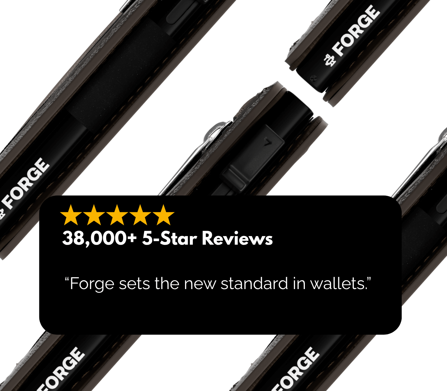 Brown men’s slim leather wallet featured with 38,000+ five-star reviews and trusted customer satisfaction.