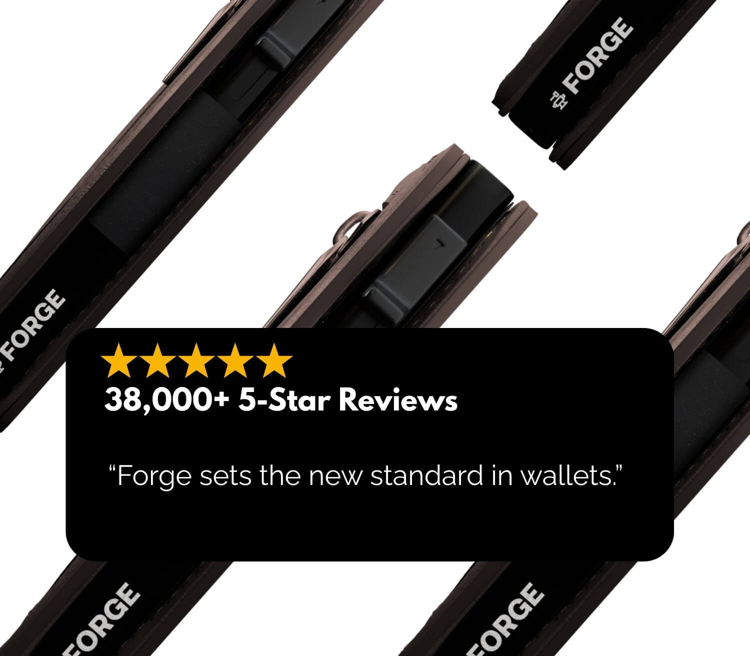 Brown men’s slim leather wallet featured with 38,000+ five-star reviews and trusted customer satisfaction.